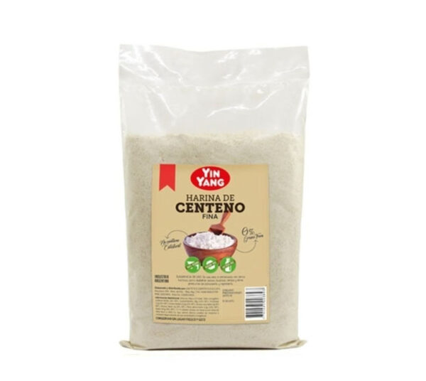 Harina De Centeno Integral Fina Yin Yang Organico 1 Kilo