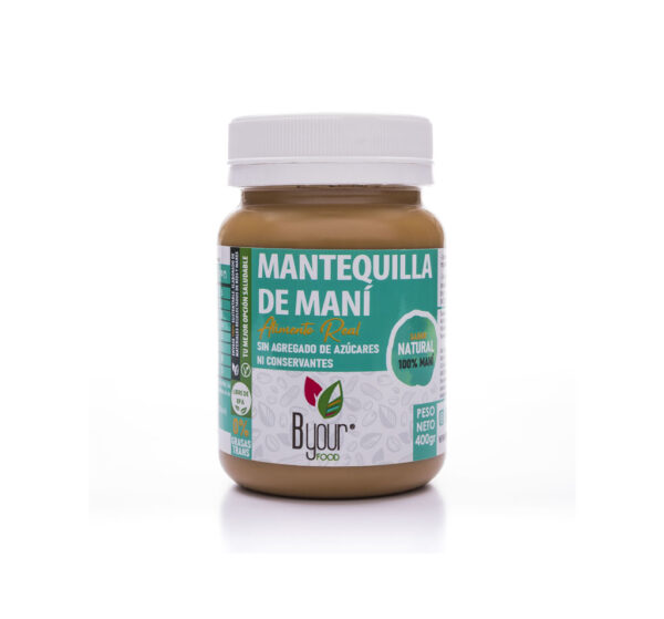 Mantequilla de Maní Byour Food sin endulzante